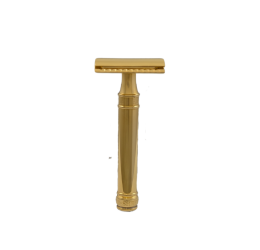 Edwin Jagger DE89 Gold DE Razor (Closed Comb) - front view
